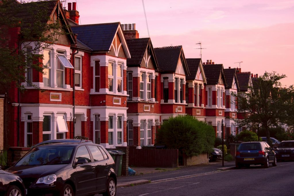 Terraced housing in the UK